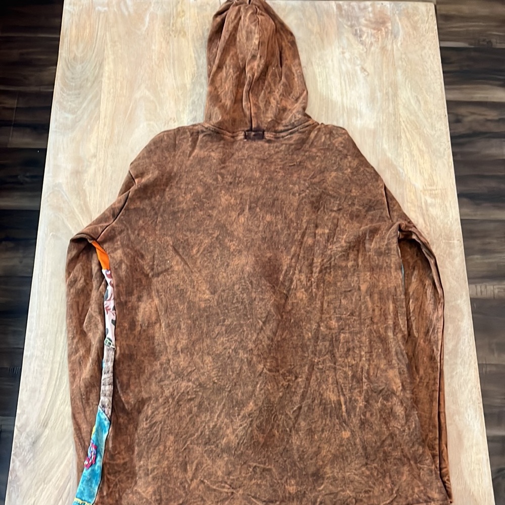 Rising International Patchwork Zip Up Hoodie In B… - image 7